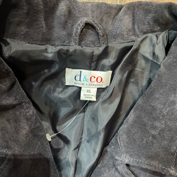 Women’s Denim & Co Suede Jacket size XL - Picture 2 of 6